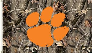 COLLEGIATE Clemson Realtree Camo 3' x 5' Flag