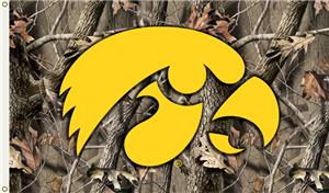COLLEGIATE Iowa Realtree Camo 3' x 5' Flag