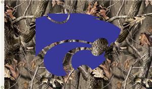 COLLEGIATE Kansas State Realtree Camo 3' x 5' Flag