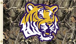 COLLEGIATE LSU Realtree Camo 3' x 5' Flag
