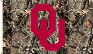 COLLEGIATE Oklahoma Realtree Camo 3' x 5' Flag