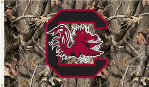 COLLEGIATE S. Carolina Realtree Camo 3' x 5' Flag