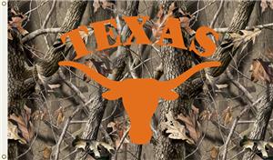 COLLEGIATE Texas Realtree Camo 3' x 5' Flag