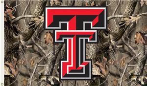 COLLEGIATE Texas Tech Realtree Camo 3' x 5' Flag