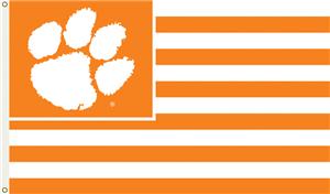 COLLEGIATE Clemson Stripes 3' x 5' Flag