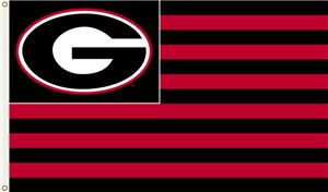 COLLEGIATE Georgia Stripes 3' x 5' Flag