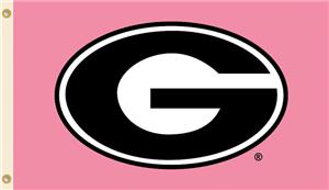 COLLEGIATE Georgia PINK 3' x 5' Flag
