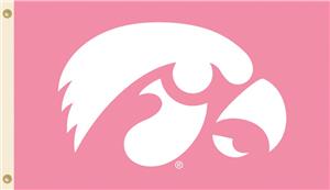 COLLEGIATE Iowa PINK 3' x 5' Flag