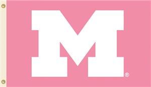COLLEGIATE Michigan PINK 3' x 5' Flag