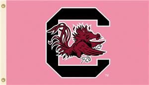 COLLEGIATE South Carolina PINK 3' x 5' Flag