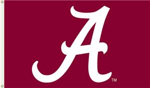 COLLEGIATE Alabama "A" Only 3' x 5' Flag
