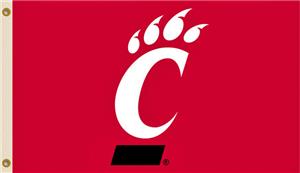 COLLEGIATE Cincinnati Logo Only 3' x 5' Flag