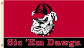 COLLEGIATE Georgia Sic 'Em Dawgs 3' x 5' Flag COLLEGIATE Georgia Sic 'Em Dawgs 3' x 5' Flag