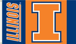 COLLEGIATE Illinois Fighting Illini 3' x 5' Flag