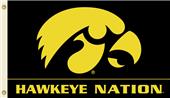 COLLEGIATE Iowa Hawkeye Nation 3' x 5' Flag COLLEGIATE Iowa Hawkeye Nation 3' x 5' Flag
