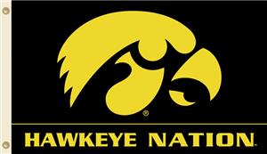 COLLEGIATE Iowa Hawkeye Nation 3' x 5' Flag