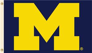 COLLEGIATE Michigan Logo Only 3' x 5' Flag
