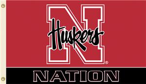 COLLEGIATE Nebraska Husker Nation 3' x 5' Flag