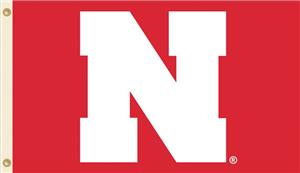 COLLEGIATE Nebraska Red w/Block "N" 3' x 5' Flag
