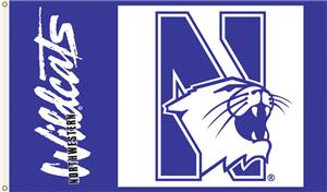 COLLEGIATE Northwestern Wildcats 3' x 5' Flag