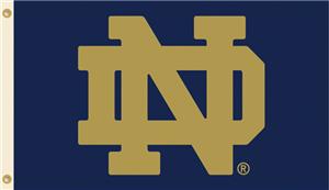 COLLEGIATE Notre Dame Logo Only 3' x 5' Flag