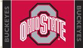 COLLEGIATE Ohio State on Red 3' x 5' Flag