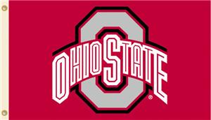 COLLEGIATE Ohio State Logo Only 3' x 5' Flag