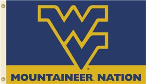 COLLEGIATE WVU Mountaineer Nation 3' x 5' Flag