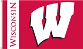 COLLEGIATE Wisconsin Badgers 3' x 5' Flag COLLEGIATE Wisconsin Badgers 3' x 5' Flag