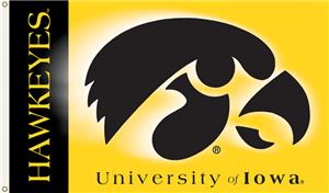COLLEGIATE Iowa 2-Sided 3' x 5' Flag