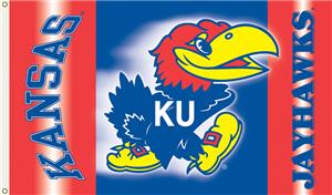 COLLEGIATE Kansas 2-Sided 3' x 5' Flag
