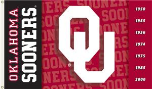 COLLEGIATE Oklahoma 2-Sided 3' x 5' Flag