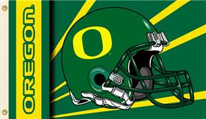 COLLEGIATE Oregon Helmet 2-Sided 3' x 5' Flag