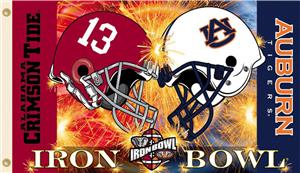 COLLEGIATE Alabama-Auburn House Divided Flag
