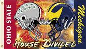 COLLEGIATE Michigan-Ohio St. House Divided Flag COLLEGIATE Michigan-Ohio St. House Divided Flag