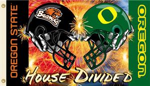 COLLEGIATE Oregon-Oregon St. House Divided Flag
