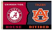 COLLEGIATE Alabama-Auburn House Divided Flag COLLEGIATE Alabama-Auburn House Divided Flag