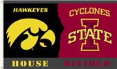 COLLEGIATE Iowa-Iowa State House Divided Flag COLLEGIATE Iowa-Iowa State House Divided Flag