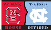 COLLEGIATE N. Carolina-NC State House Divided Flag COLLEGIATE N. Carolina-NC State House Divided Flag