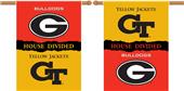 COLLEGIATE Georgia-GA. Tech House Divided Banner COLLEGIATE Georgia-GA. Tech House Divided Banner