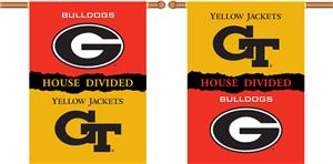 COLLEGIATE Georgia-GA. Tech House Divided Banner