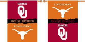 COLLEGIATE Oklahoma-Texas House Divided Banner