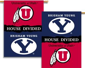 COLLEGIATE Utah-BYU House Divided Banner