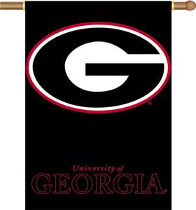 COLLEGIATE Georgia Black 2-Sided 28" x 40" Banner