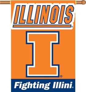 COLLEGIATE Illinois 2-Sided 28" x 40" Banner