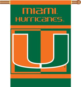 COLLEGIATE Miami 2-Sided 28" x 40" Banner