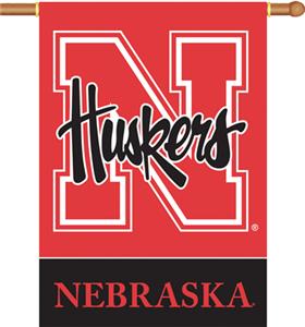 COLLEGIATE Nebraska 2-Sided 28" x 40" Banner