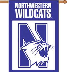 COLLEGIATE Northwestern 2-Sided 28" x 40" Banner