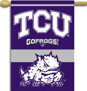 COLLEGIATE TCU 2-Sided 28" x 40" Banner