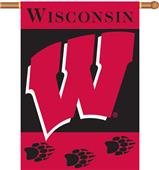 COLLEGIATE Wisconsin 2-Sided 28" x 40" Banner COLLEGIATE Wisconsin 2-Sided 28" x 40" Banner